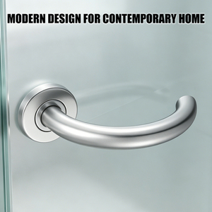 Tianyi Tubular Bend Lever Lockset <b>Square</b> Rose Privacy Bathroom Luxury Hotel Toilet Mechanical Mortise Hardware Fitting - Product Image 2