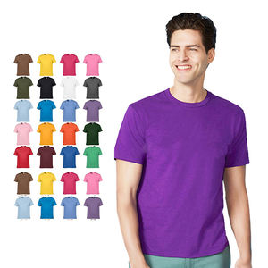 เสื้อยืดคอกลมผ้าคอตตอนระบายอากาศสำหรับผู้ชายเสื้อยืดเปล่าพิมพ์ลาย200gsm โลโก้ตามสั่ง - Product Image 1