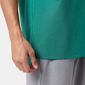 T-shirt d'entraînement pour homme à motif imprimé sur le devant, coupe ajustée, écologique, séchage rapide, respirant, léger, vêtements de sport - Product Image 4
