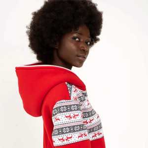 OEM Custom Trendy and Warm <b>Womens</b> <b>Fleece</b> <b>Onesie</b> - Perfect <b>for</b> Winter Nights and Lounging at Home - Product Image 5