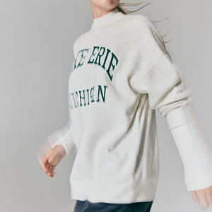 เสื้อสเวตเตอร์คอกลมสำหรับผู้หญิงผ้าฟลีซเสื้อกันหนาวสวมหัวออกแบบได้ตามต้องการขนาดพิเศษ - Product Image 2