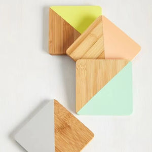 PIRITY UNIQUE DESIGN COASTER EN RÉSINE DE BOIS ÉPOXY pour Café Thé Boisson En Bois Personnaliser Carré Rond Tasse À Thé - Product Image 1