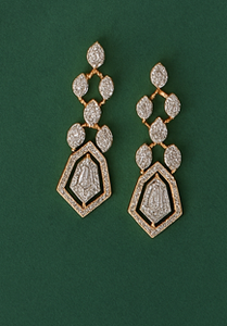 Conjunto de Joyería Fina con Collar Gargantilla de Diamante Cultivado en Laboratorio, Corte Esmeralda, Regalo de Novia, en Oro Sólido de 14K, Joyería India Chapada en Oro - Product Image 2