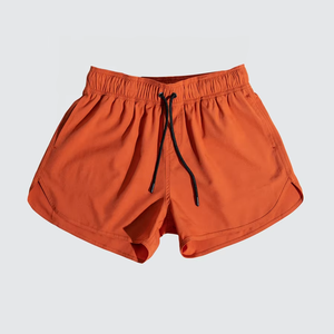 Short de sport de grande taille pour femmes, design personnalisé, confortable, séchage rapide, fitness, gym, course à pied, yoga en polyester solide - Product Image 3