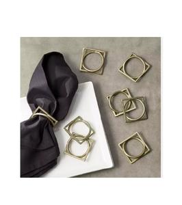 Anneau de serviette rond en métal pour cadeaux de mariage Décoration de maison écologique - Product Image 4