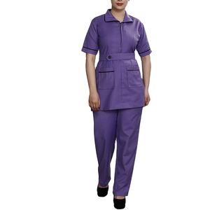 Ensemble d'uniformes médicaux personnalisés pour femmes : Blouse à manches longues et pantalon, tenue d'infirmière pour hôpital 2026 - Product Image 2