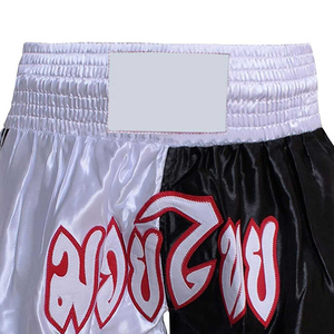 กางเกงขาสั้นต่อสู้แบบครอบคลุมสำหรับผู้ชายกางเกงต่อยมวยไทยแบบเย็บปักคุณภาพสูง