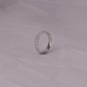 Custom Designed 14KT Solid Gold Plated Cut Diamond Band Fashionable Style-Perfect Wedding Gift with Certificate - Product Image 3
