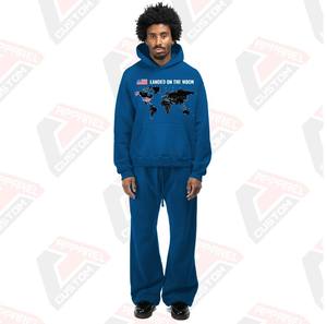 Conjunto de 2 piezas de chándal de poliéster 100% transpirable sólido y elegante ultra cómodo para hombre con colores personalizables - Product Image 5