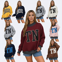 Sudadera Casual de Invierno con Cuello Alto Simulado, Material de Poliéster/Algodón, Transpirable, con Logotipo Personalizado, Hombros Caídos