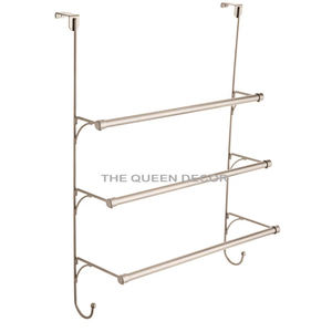 Porte-serviettes mural en acier inoxydable, style unique, poli et brillant, ensemble d'accès à la salle de bain - Product Image 5