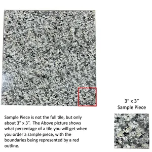 Carreaux de cuisine en pierre naturelle de granit turquoise 3x3 T-113 d'ÉCHANTILLON pour la décoration de cuisine - Product Image 1