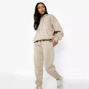 Chándal suave recién llegados al por mayor en blanco mujeres Jogger Conjunto personalizado chándales de las mujeres - Product Image 5