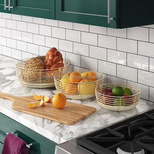 Bol rond en fer pour ustensiles de cuisine de table avec design américain martelé de couleur or pour servir le riz et la salade en mélangeant à la main - Product Image 5