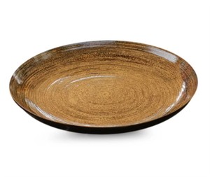 Juego de vajilla al por mayor 8 pulgadas 10,5 pulgadas 13 pulgadas Irregular verde oro arrecife borde cena vidrio cargador placa Juego de 3 para boda - Product Image 1