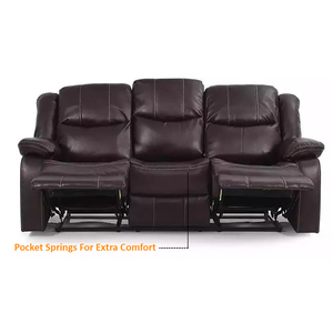 Fauteuil inclinable en similicuir italien ROME 3S - Product Image 2