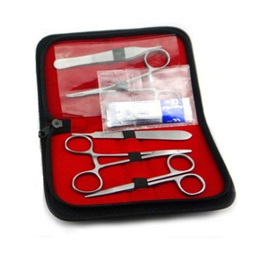 Juego de instrumentos quirúrgicos básicos de alta calidad más vendidos, <span class=keywords><strong>Kit</strong></span> de entrenamiento médico con almohadillas de práctica de sutura de acero, entrega incluida - Product Image 3