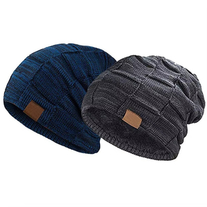 Colores y estilos personalizados al por mayor gorros de calavera para hombres para deportes de invierno. Gorras Jacquard cómodas Unisex - Product Image 2
