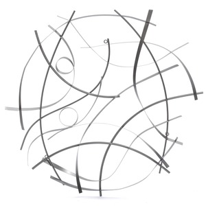 Elegante escultura de Arte de pared de Metal para el hogar, decoración de hierro hecha a mano, elegante sala de estar, dormitorio, Panel de acento Interior - Product Image 3