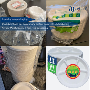 เครื่องใช้บนโต๊ะอาหารและชานอ้อยแบบยั่งยืนย่อยสลายได้ทางชีวภาพสำหรับใช้ในงานปาร์ตี้และงานครัว - Product Image 3