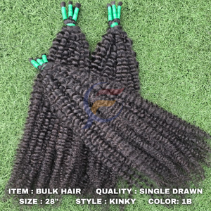 Venta de Fin de Año al por Mayor: 100% Cabello Humano Virgen Remy con Cutícula Alineada, Sin Enredos, Rizado Afro, Paquetes de Lujo de Cabello Indonésio para Permanente - Product Image 4