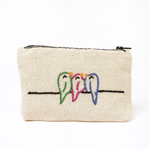 Bolsa de lino bordada a mano con bordado Mochila de lino de diferentes colores 100% Lino lavado suave OEM Hecho en Vietnam - Product Image 1