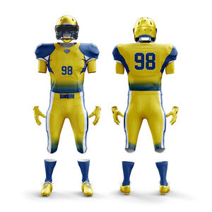 Uniforme de football américain personnalisé en gros de haute qualité meilleure vente taille XL technique de sublimation numéro motif hauts - Product Image 3