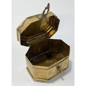 Boîte à bijoux vintage en métal laiton plaqué antique multi-rangement bacs de rangement de cuisine boîte à bagues boîtes de cadeaux décoratives en gros - Product Image 3