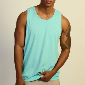 Camiseta Deportiva Personalizada con Etiqueta Privada, Camiseta sin Mangas para Gimnasio, Chaleco Deportivo para Correr, Entrenamiento, Algodón Atlético, Camisetas para Hombre - Product Image 1