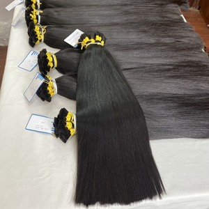 Luxury Bulk Unprocessed Vietnam Virgin Cuticle Intact Remy Hair Bundle Vendors Double Drawn Weft Raw Human Hair <b>Extensions</b> All - Product Image 5
