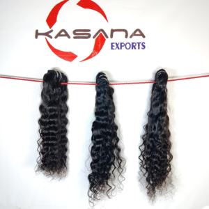 Non traité Remy vague profonde tressé femmes indiennes vierge cuticule aligné noir naturel Extensions de cheveux humains 100g en gros - Product Image 2