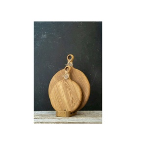 Tabla de cortar de madera de acacia natural hecha a mano más vendida con mango Tabla de cortar de verduras barata para Cocina - Product Image 3