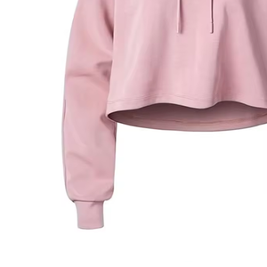 Nuevo de manga larga estilo casual mujeres sudaderas con capucha pulóver para mujeres de cintura alta corto de alta calidad sudaderas con capucha ropa de mujer - Product Image 5