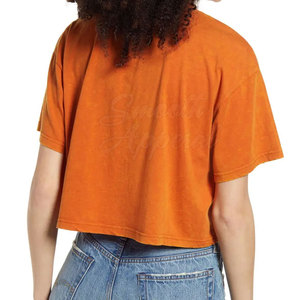 Women Fashion <b>Crop</b> <b>Top</b> T Shirts Comfortable Fit Lightweight Material Ideal For Gym Workout And Casual Wear Style - Product Image 4