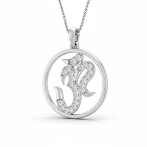 จี้ทองคำ 14K ประดับเพชรทรงกลมธรรมชาติ สำหรับผู้หญิงและผู้ชาย - Product Image 1