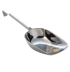 Cuchara para helado con acabado plateado Cubiertos de acero inoxidable Cubiertos Mango de metal Bola de nieve Cuchara para hielo Cuchara - Product Image 4