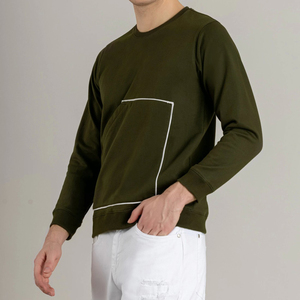 Vêtements pour hommes Sweat-shirt en coton vierge épais en molleton de coton coupe lourde avec logo imprimé personnalisé nouveauté pour hommes - Product Image 5