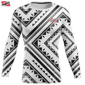 เสื้อยืดกีฬาแบบยูนิเซ็กซ์ แขนยาว ระบายอากาศ ป้องกันรังสียูวี UPF50+ แห้งเร็ว เป็นมิตรกับสิ่งแวดล้อม สำหรับออกกำลังกาย รับผลิตแบบ ODM/OEM สำหรับกีฬา MMA - Product Image 1