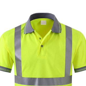 Reflective Tape Zipper Mens Polo <b>Shirts</b> Flash Hi Vis Fire Retardant <b>Flame</b> Resistant Jacket Safety Protection - Product Image 5