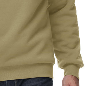 เสื้อสเวตเตอร์แบบสวมหัวของผู้ชายเสื้อมีฮู้ดเสื้อสเวตเตอร์ทรงโอเวอร์ไซส์สีทึบพิมพ์ลายโลโก้ได้ตามต้องการ - Product Image 4