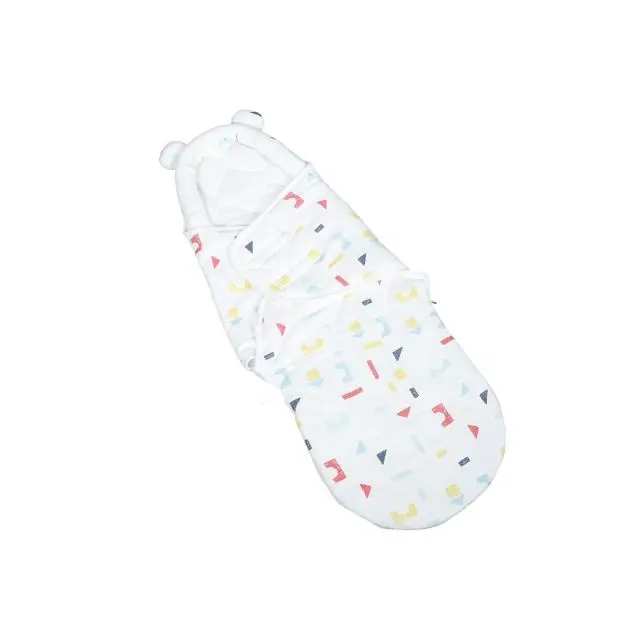 Mamans recommandées brodé nouveau-né sac fermeture éclair bébé Swaddle Wrap Swaddle bébé sac de couchage infantile coton couvertures dormir bébé