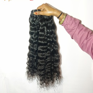 Vente en gros 100% extensions de cheveux humains vierges du temple indien alignés sur les cuticules naturelles cheveux humains bouclés crépus non traités - Product Image 5