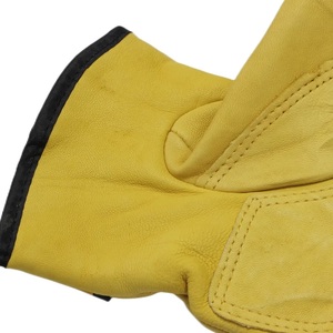 Gants de conduite d'hiver unisexes, doigts chauds, mitaines en cuir de vachette robustes et durables, pour plus de confort et de durabilité. - Product Image 4