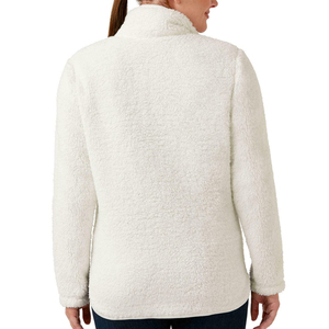 OEM diseño personalizado en blanco al por mayor de las mujeres Sherpa chaqueta de doble botonadura transpirable de talla grande impermeable venta - Product Image 4
