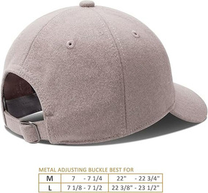 Automne hiver amoureux unisexe hommes femmes couleur unie réglable Strapback papa chapeau personnalisé laine casquette de Baseball - Product Image 6