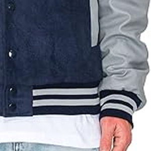 แจ็กเก็ตบอมเบอร์ปักลายตัวอักษรสำหรับผู้ชายเสื้อแจ็กเก็ตทีมตัวแทนออกแบบได้ตามต้องการสำหรับฤดูใบไม้ผลิ - Product Image 4