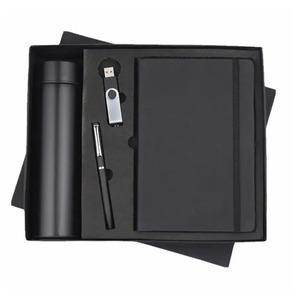 Juego de regalo de cuaderno y bolígrafo de botella para viajes, conveniente para escribir bocetos y mantenerse hidratado en cualquier lugar - Product Image 1