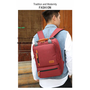 Sac à dos pour ordinateur portable imperméable et tendance, en cuir PU de qualité, léger, avec plusieurs compartiments, protection antichoc pour ordinateur portable de 15 pouces - Product Image 4