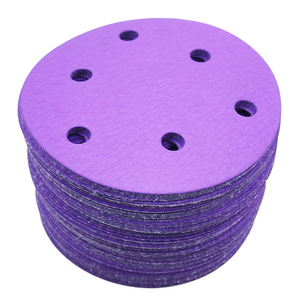Yuvarlak zımpara diski 6 inç cırt cırt mor zımpara kağıdı otomotiv seramik aşındırıcı kum kağıdı için aşındırıcı diskler - Product Image 1