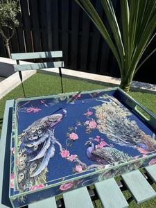 Bandeja de Servicio de Diseño con Recubrimiento de Esmalte de Madera MDF, Bandeja de Mesa de Alta Calidad para Hoteles y Restaurantes - Product Image 5